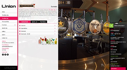 Website Design & Development Portfolio - The Union Hotel