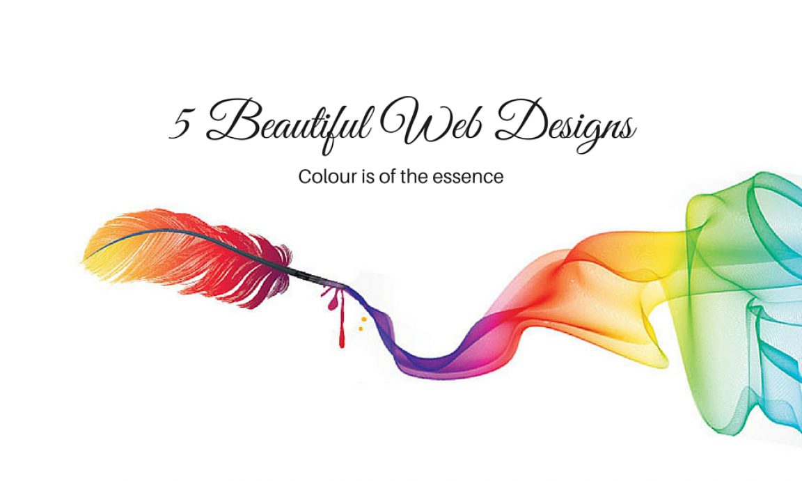 5 Beautiful Web Designs ??? Colour Is Of the Essence