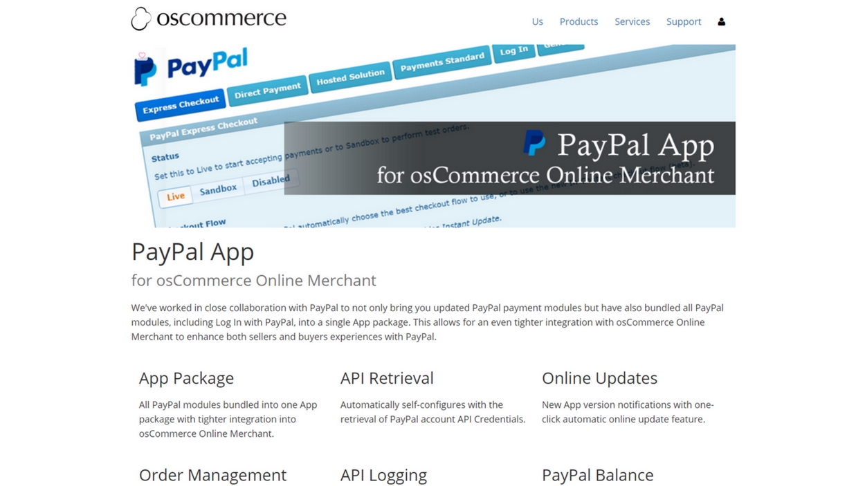 osCommerce eCommerce Platform